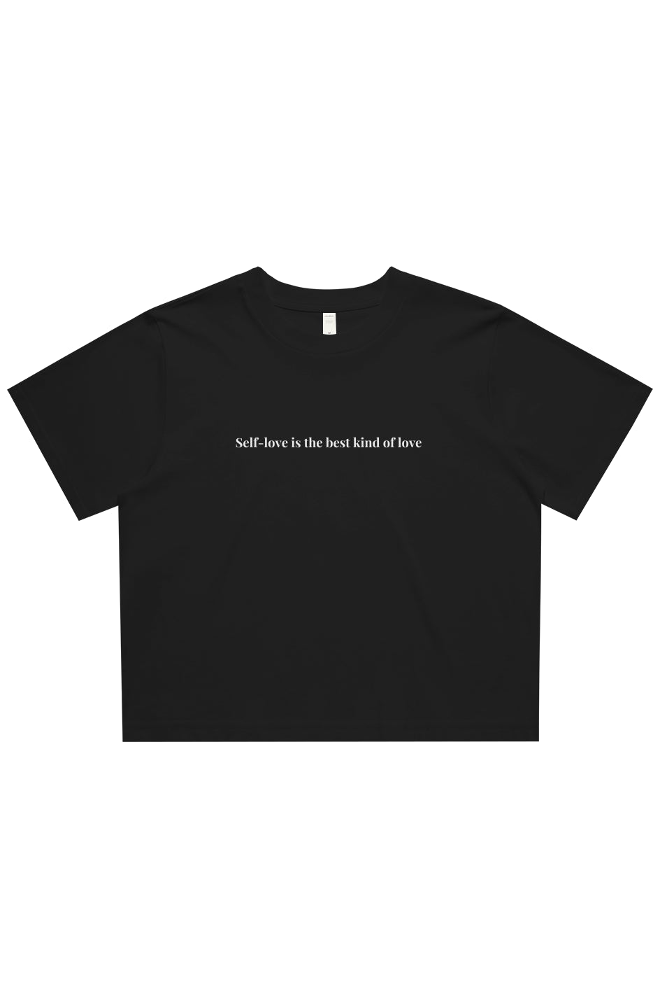Self love is the best kind of love cropped tee